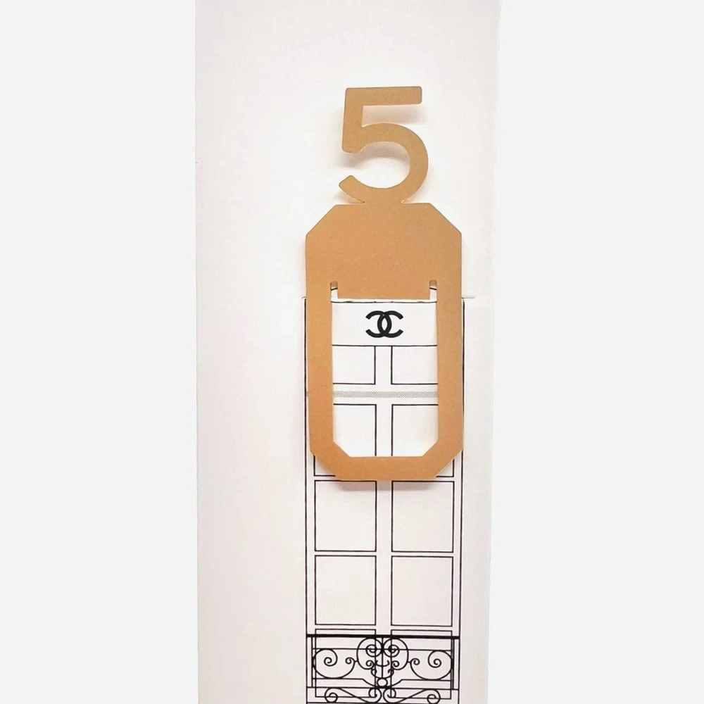 New CHANEL Gold Number 5 Wall Art